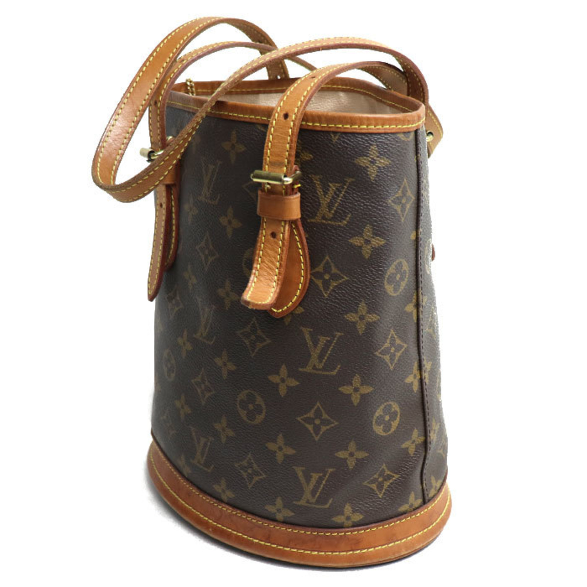 LOUIS VUITTON Louis Vuitton Bucket PM Tote Bag Monogram M42238 Women's