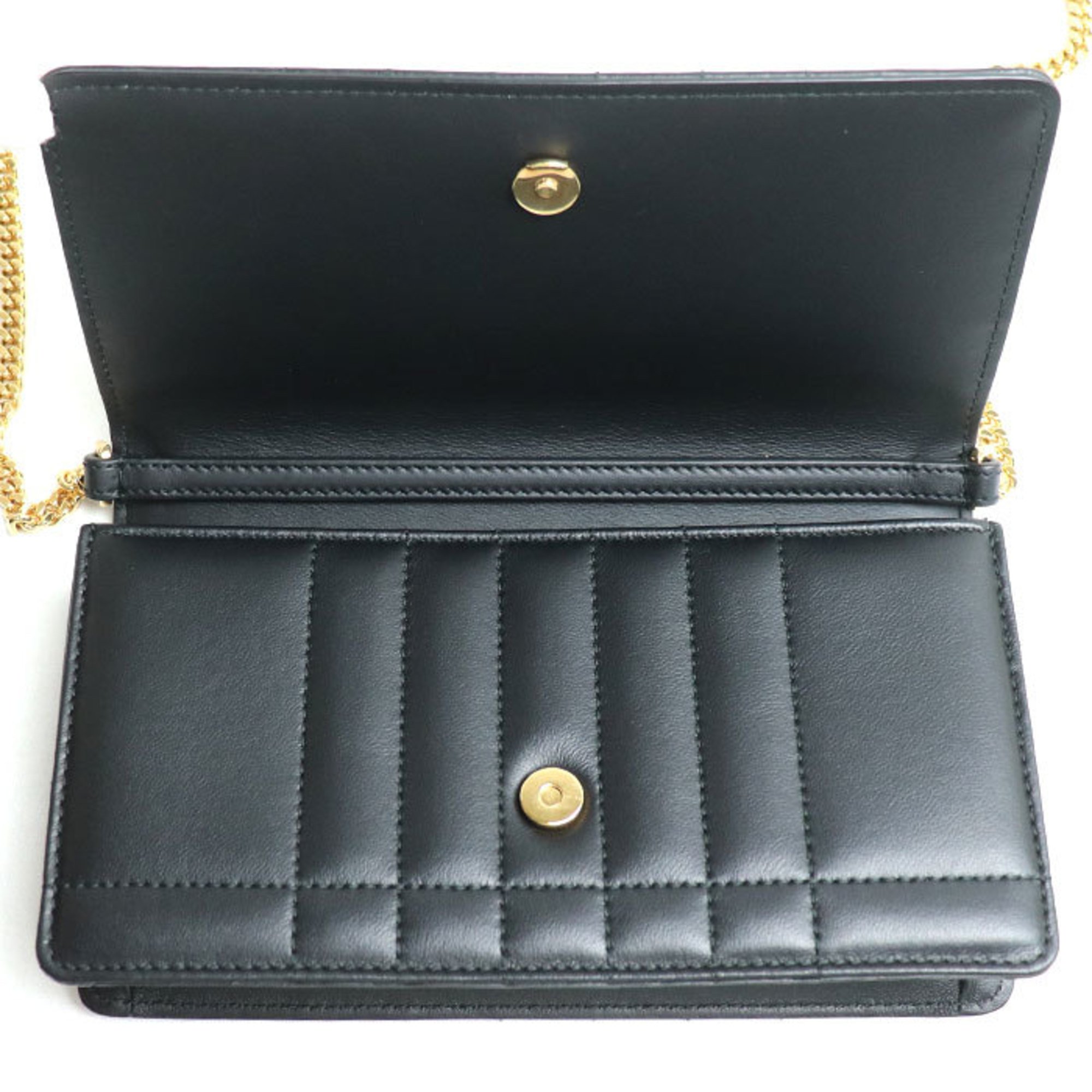 BURBERRY Burberry Rolla Clutch Shoulder Bag Black 80661761 Women's