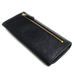 PRADA Prada Long Wallet Black 1MH132 Women's