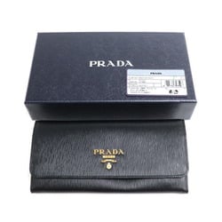 PRADA Prada Long Wallet Black 1MH132 Women's