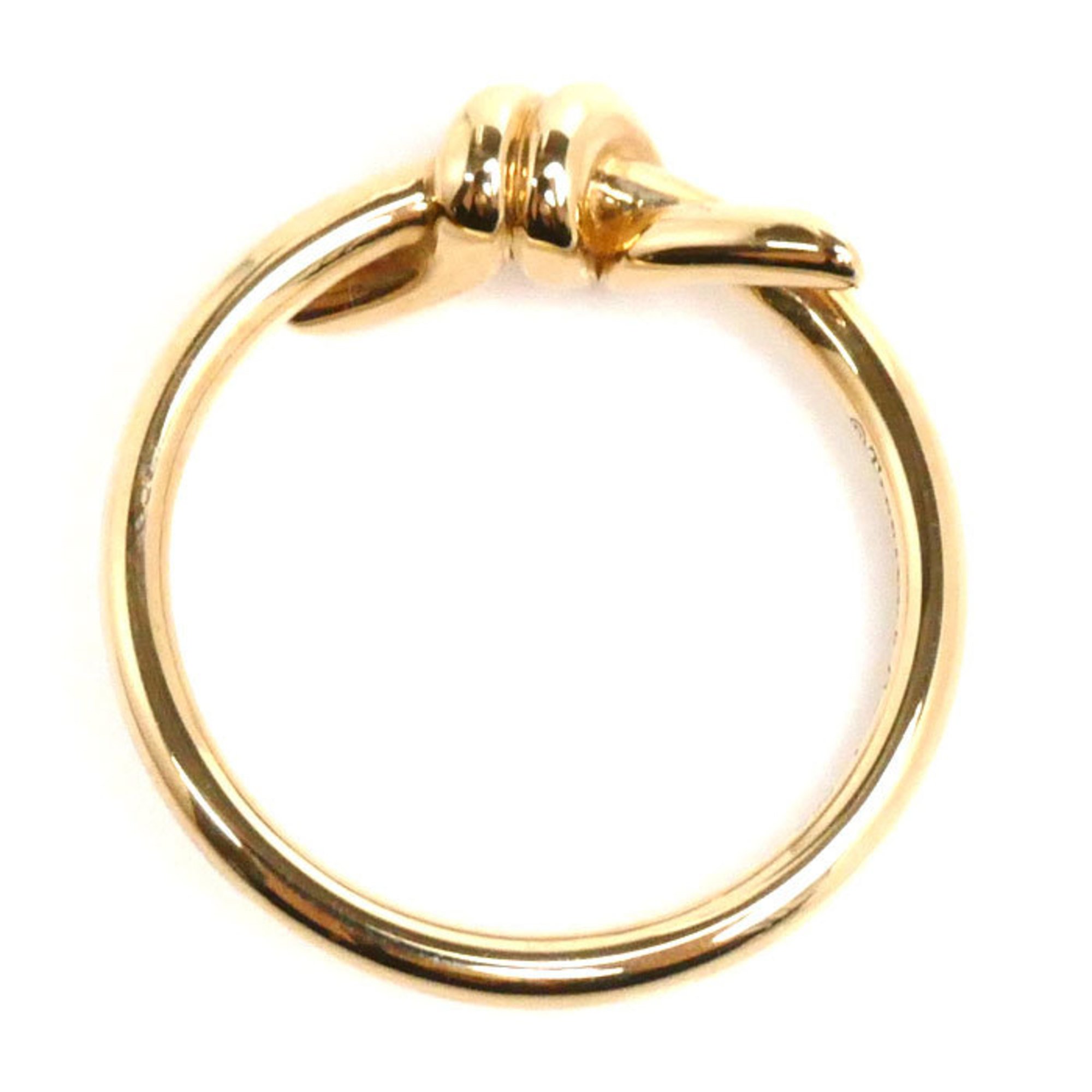 TIFFANY&Co. Tiffany K18YG Yellow Gold Knot Ring 70305275 Size 10 3.2g Women's