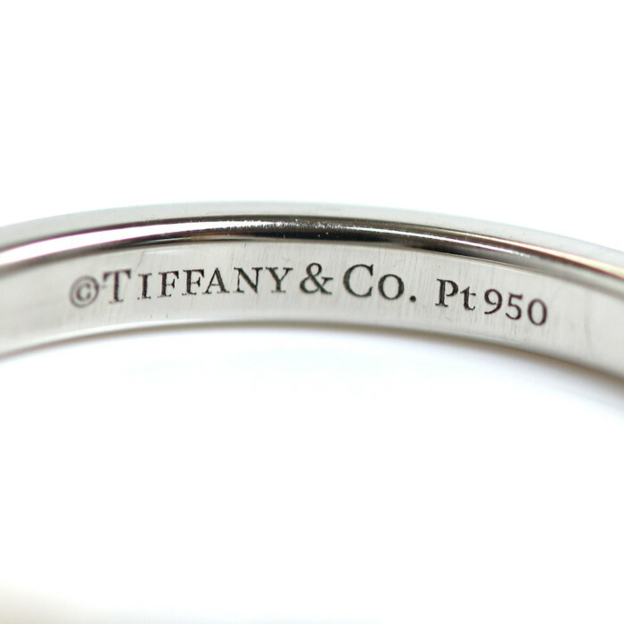 TIFFANY&Co. Tiffany Pt950 Platinum Forever Wedding Ring 61000895 Diamond Size 10 3.5g Women's