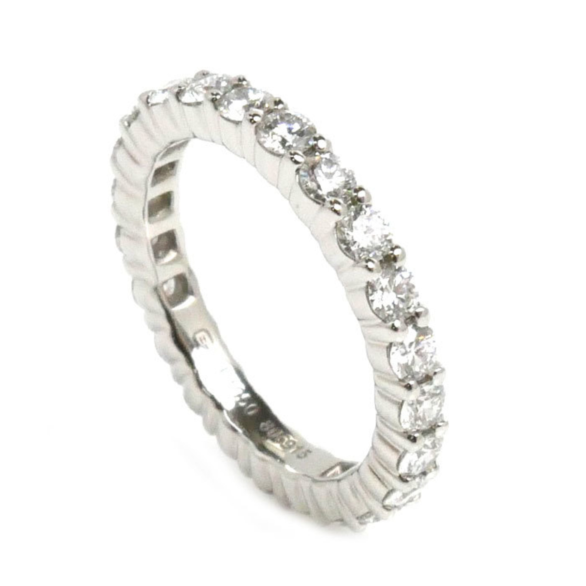 HARRY WINSTON Harry Winston Pt950 Platinum Prong Set Full Eternity Ring WBDPRDS05SP05-045 Diamond Size 7.5 4.4g Women's