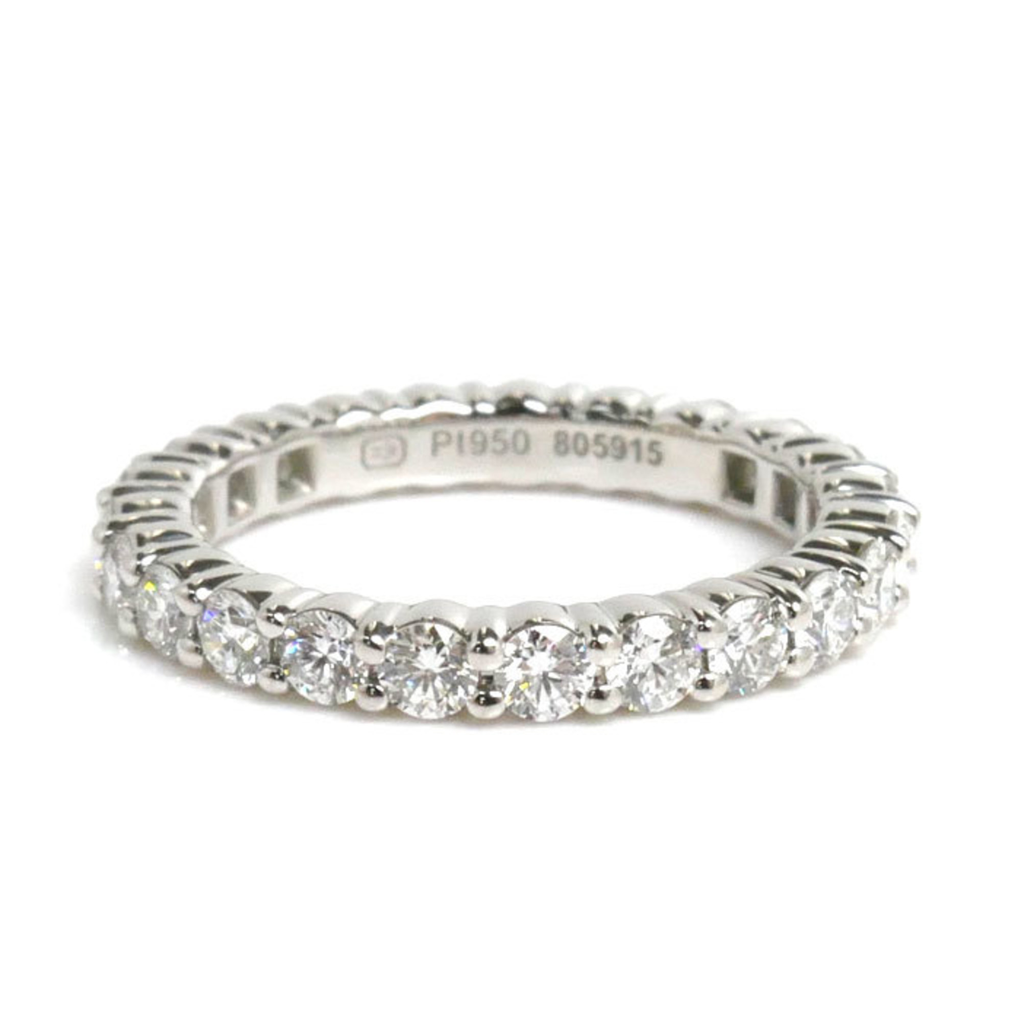 HARRY WINSTON Harry Winston Pt950 Platinum Prong Set Full Eternity Ring WBDPRDS05SP05-045 Diamond Size 7.5 4.4g Women's