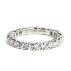 HARRY WINSTON Harry Winston Pt950 Platinum Prong Set Full Eternity Ring WBDPRDS05SP05-045 Diamond Size 7.5 4.4g Women's