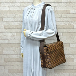 Louis Vuitton Naviglio Damier Shoulder Bag Canvas N45255 Brown Unisex LOUIS VUITTON