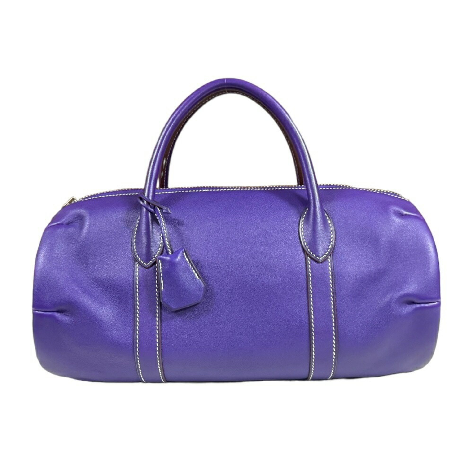 Hermes Polochon 1925 Handbag Swift Purple Women's HERMES