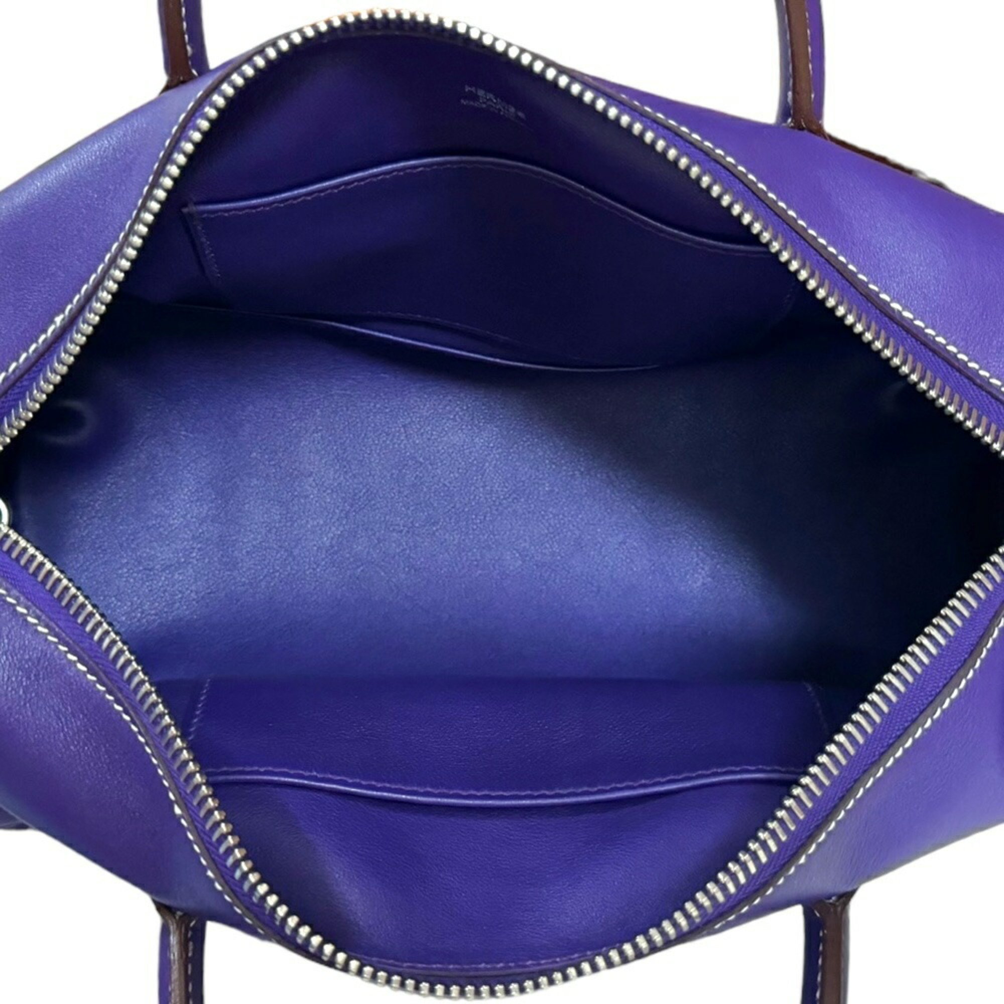 Hermes Polochon 1925 Handbag Swift Purple Women's HERMES