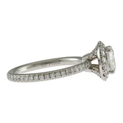 Harry Winston Cushion Cut Micro Pavé Ring, Winston, Size 7.5, Pt950 Platinum, Diamond, 1.02ct, Women's, HARRY WINSTON