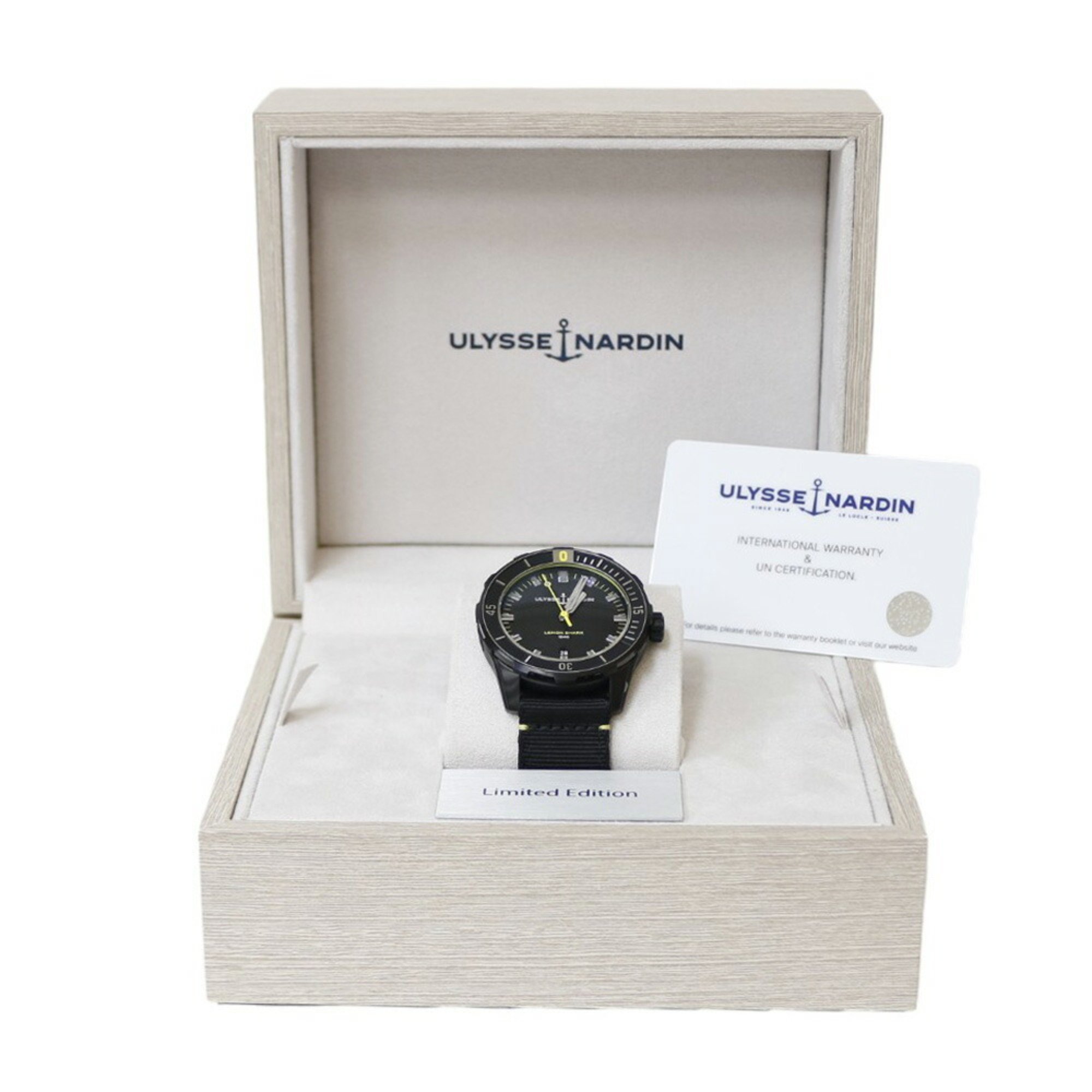 Ulysse Nardin Lemon Shark Watch Stainless Steel 8163-175/92 Automatic Men's Limited to 300 pieces worldwide