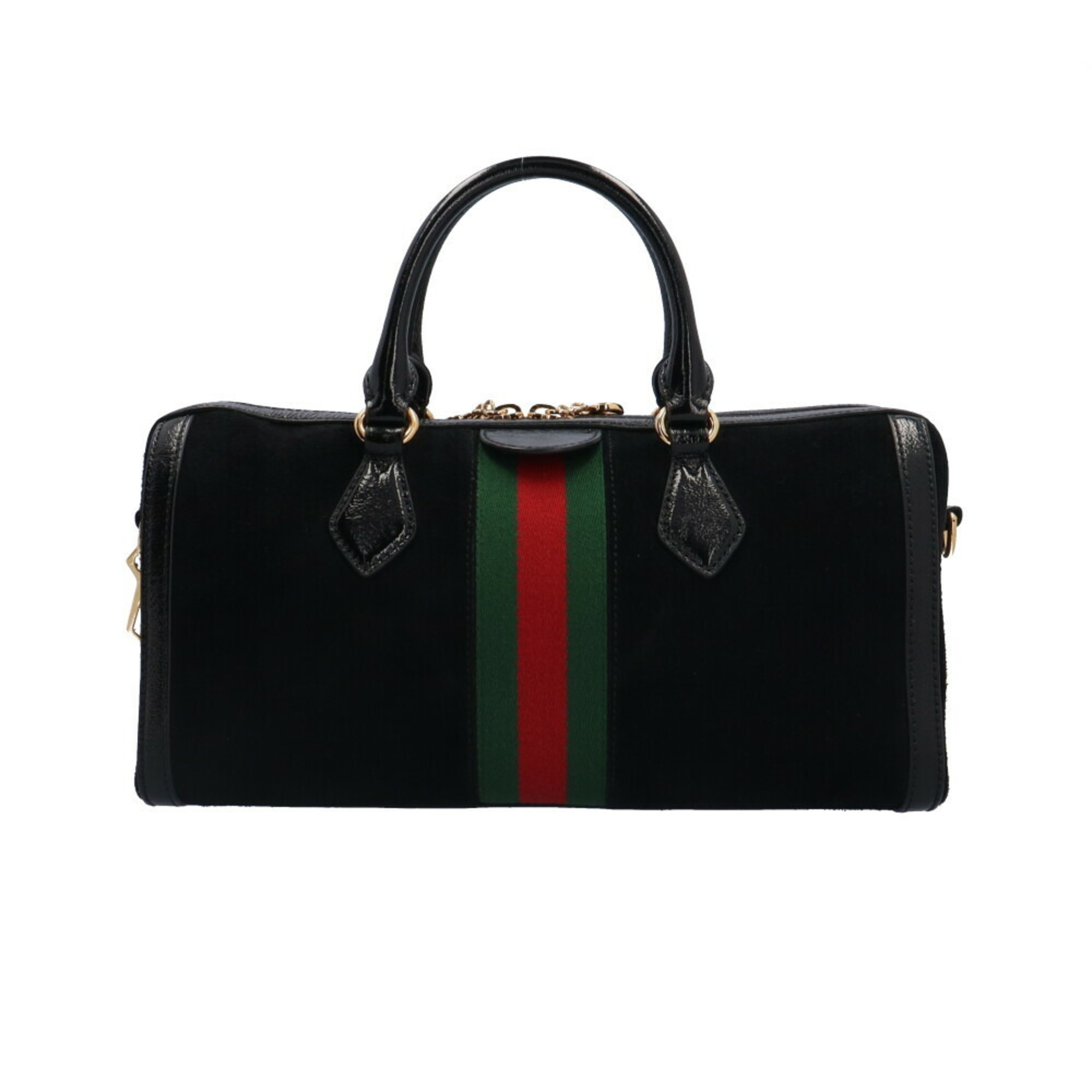 Gucci Offdia Shoulder Bag Suede 524532 Black Women's GUCCI