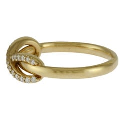 Tiffany Infinity Ring, Size 9, 18k Gold, Diamond, Women's, TIFFANY&Co.