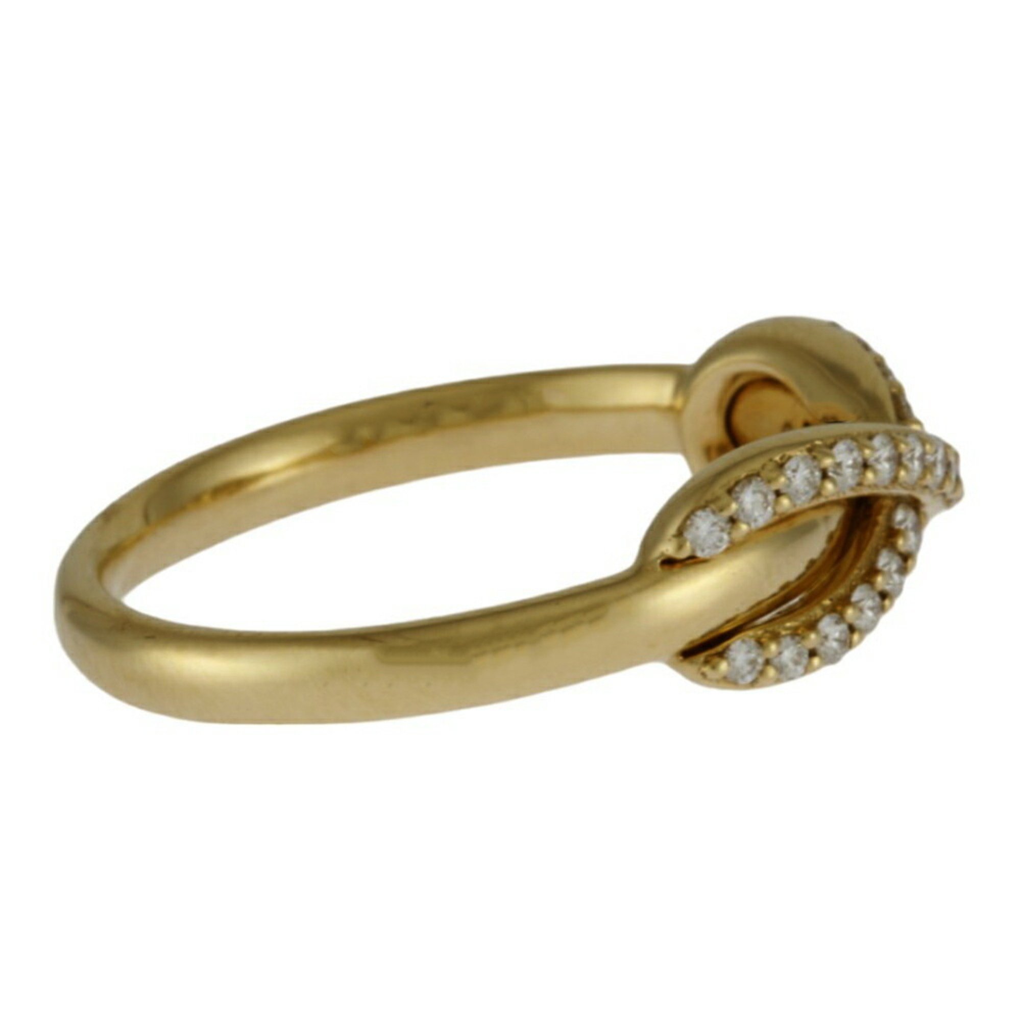 Tiffany Infinity Ring, Size 9, 18k Gold, Diamond, Women's, TIFFANY&Co.