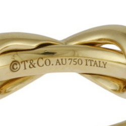 Tiffany Infinity Ring, Size 9, 18k Gold, Diamond, Women's, TIFFANY&Co.