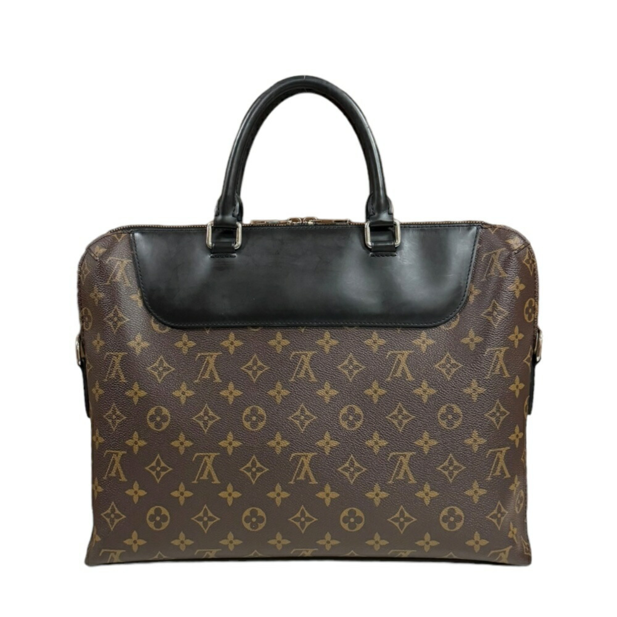 Louis Vuitton Porte Document Jour Monogram Macassar Shoulder Bag M54019 Brown Men's LOUIS VUITTON 2way