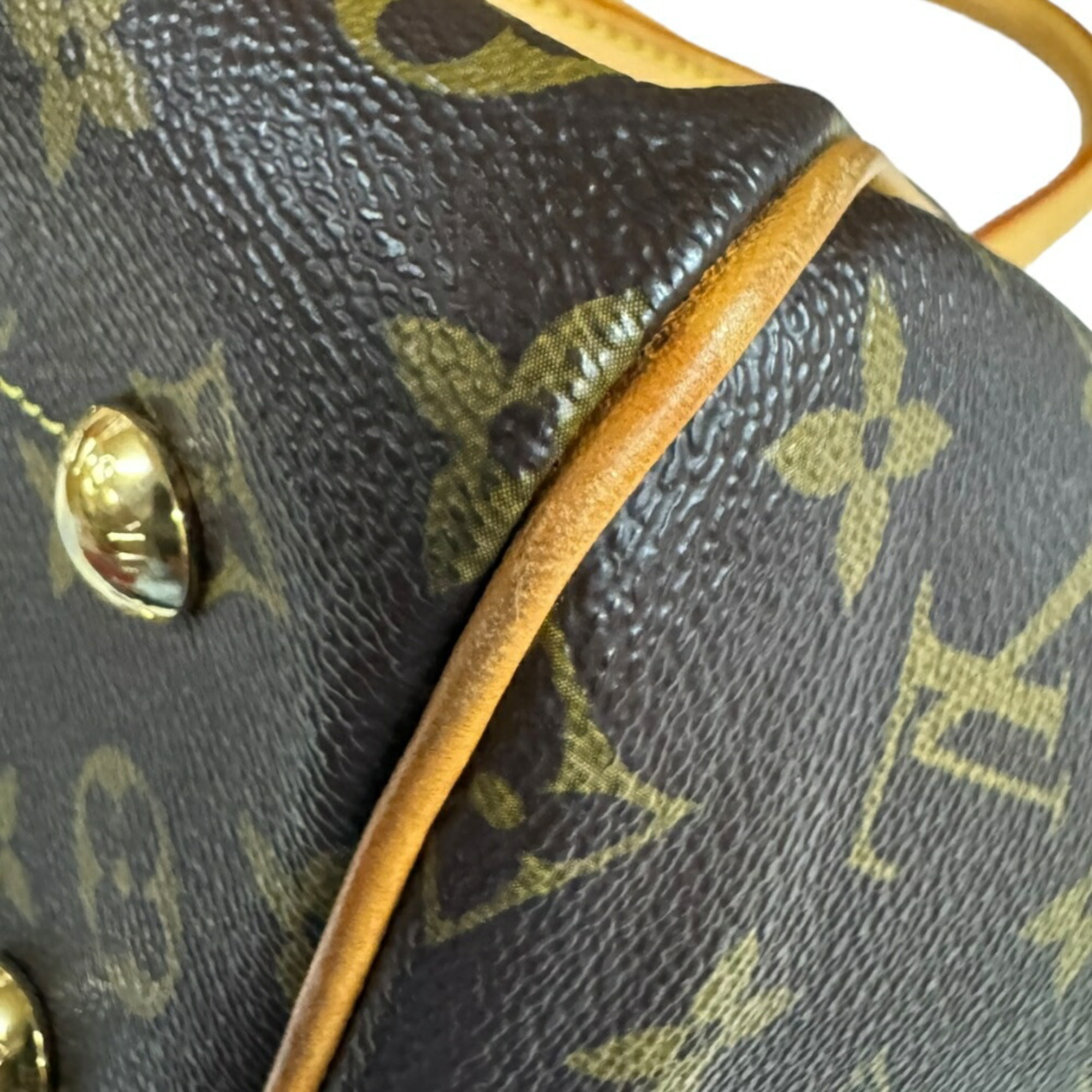 Louis Vuitton Tivoli PM Monogram Handbag Canvas M40143 Brown Women's LOUIS VUITTON