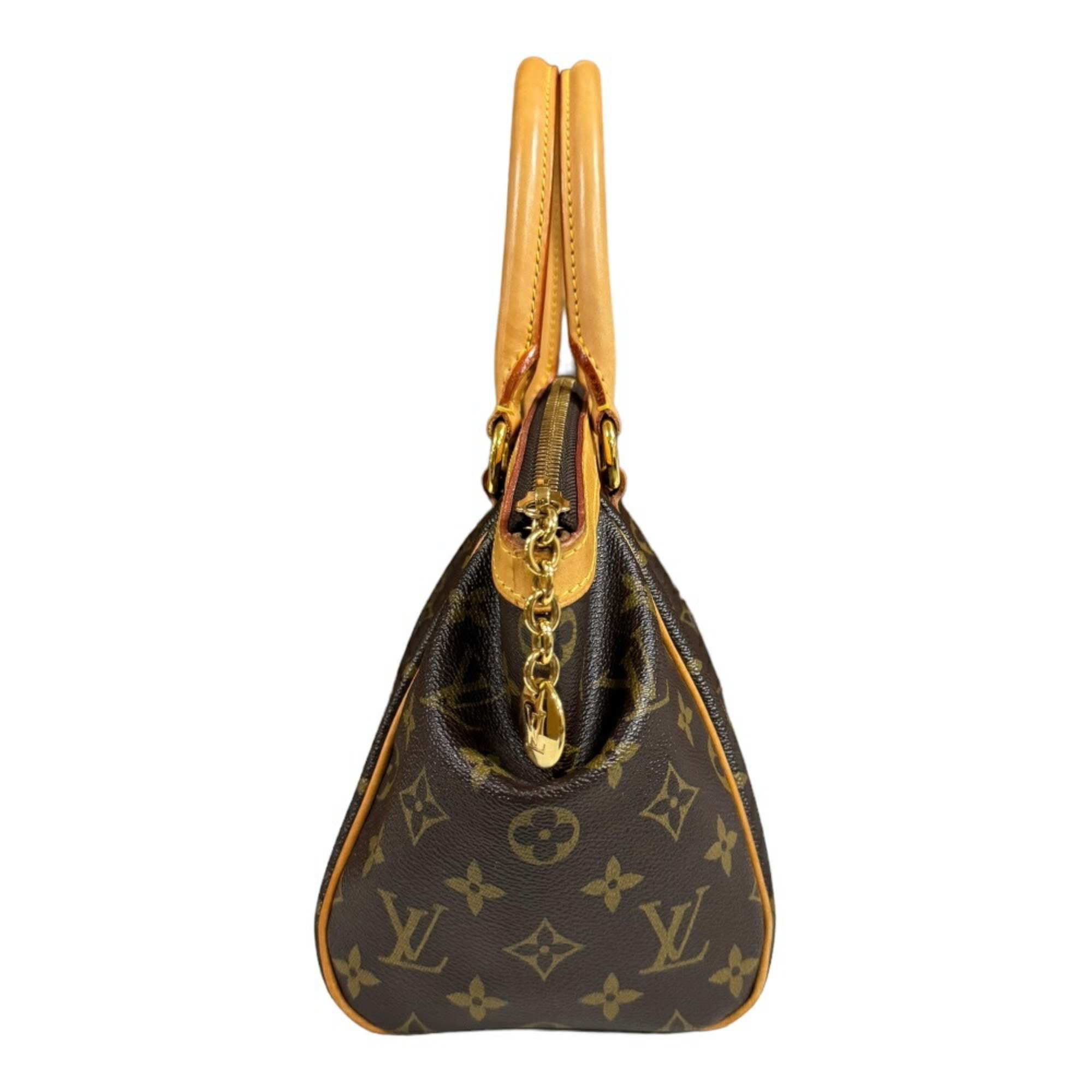 Louis Vuitton Tivoli PM Monogram Handbag Canvas M40143 Brown Women's LOUIS VUITTON