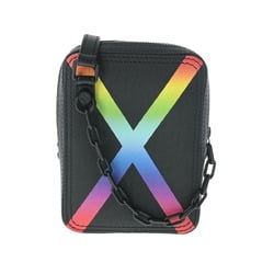 LOUIS VUITTON Taiga Rainbow Danup Noir M30332 Men's Leather Shoulder Bag