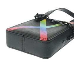 LOUIS VUITTON Taiga Rainbow Danup Noir M30332 Men's Leather Shoulder Bag