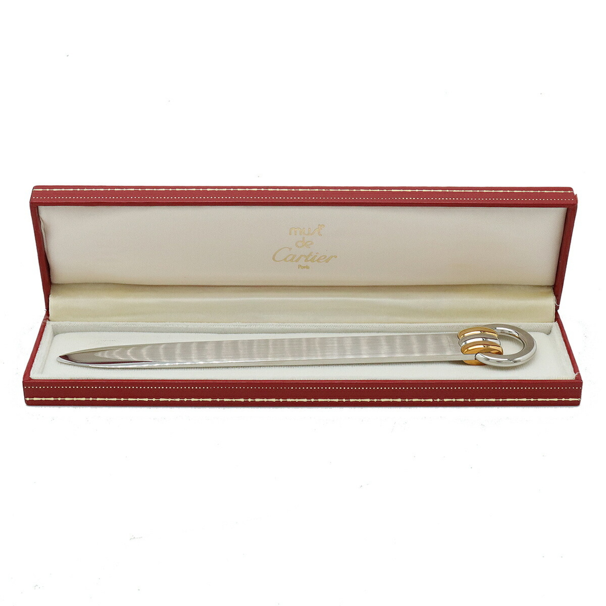 Cartier Trinity Paper Knife Letter Opener 3 Colors Silver