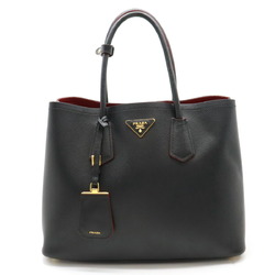 PRADA Prada Double Large Bag Tote Saffiano Leather NERO Black 1BG756