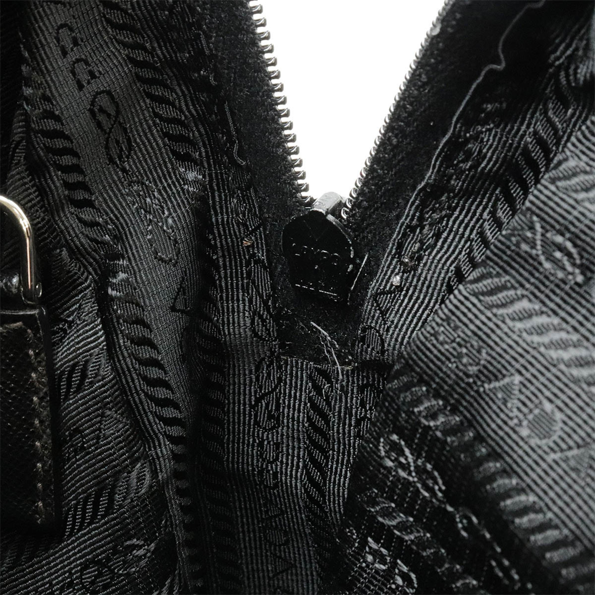 PRADA Prada Shoulder Bag Nylon Leather NERO Black