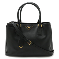 PRADA SAFFIANO LUX Handbag Tote Bag Shoulder Leather NERO Black Purchased at a domestic boutique BN1874