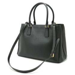 PRADA SAFFIANO LUX Handbag Tote Bag Shoulder Leather NERO Black Purchased at a domestic boutique BN1874