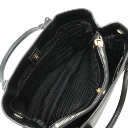 PRADA SAFFIANO LUX Handbag Tote Bag Shoulder Leather NERO Black Purchased at a domestic boutique BN1874