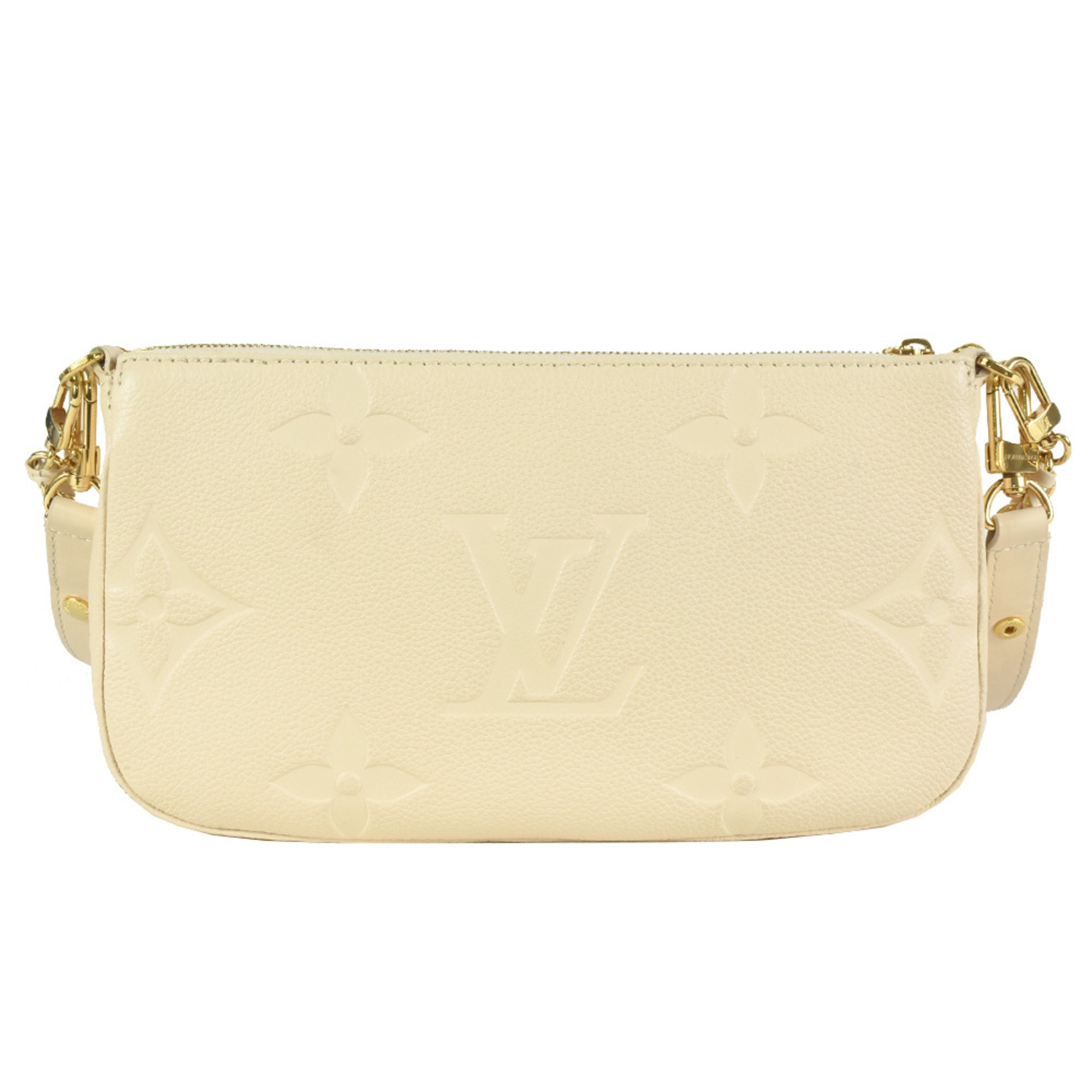 Louis Vuitton LOUIS VUITTON Multi Pochette Accessoires Shoulder Bag Monogram Empreinte M46568 Creme RFID (IC chip) built-in