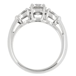 Tiffany & Co. Three-stone diamond ring, 0.73ct, size 10, Pt950, for women