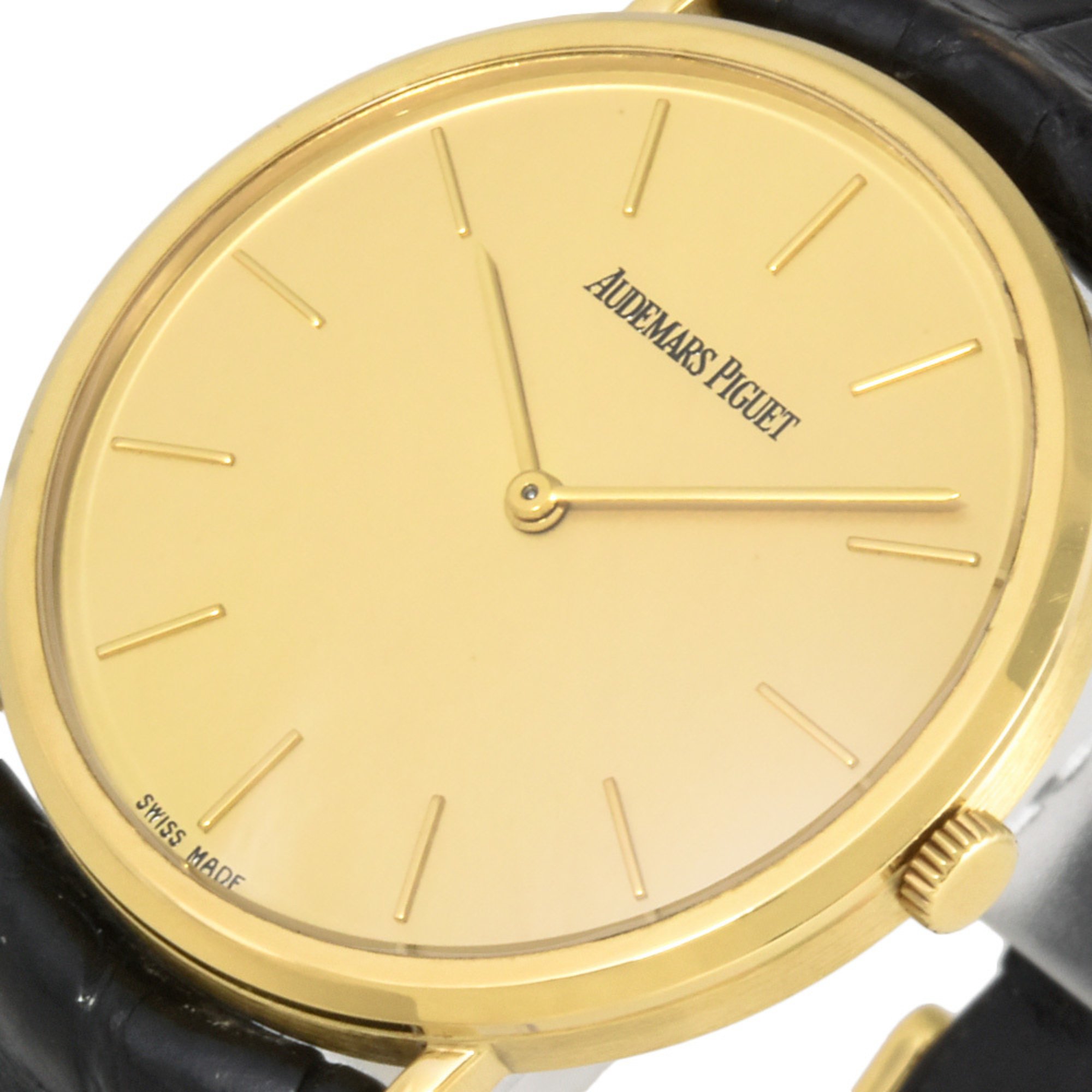 AUDEMARS PIGUET Extra Flat Watch Hand-wound Gold Dial Men's