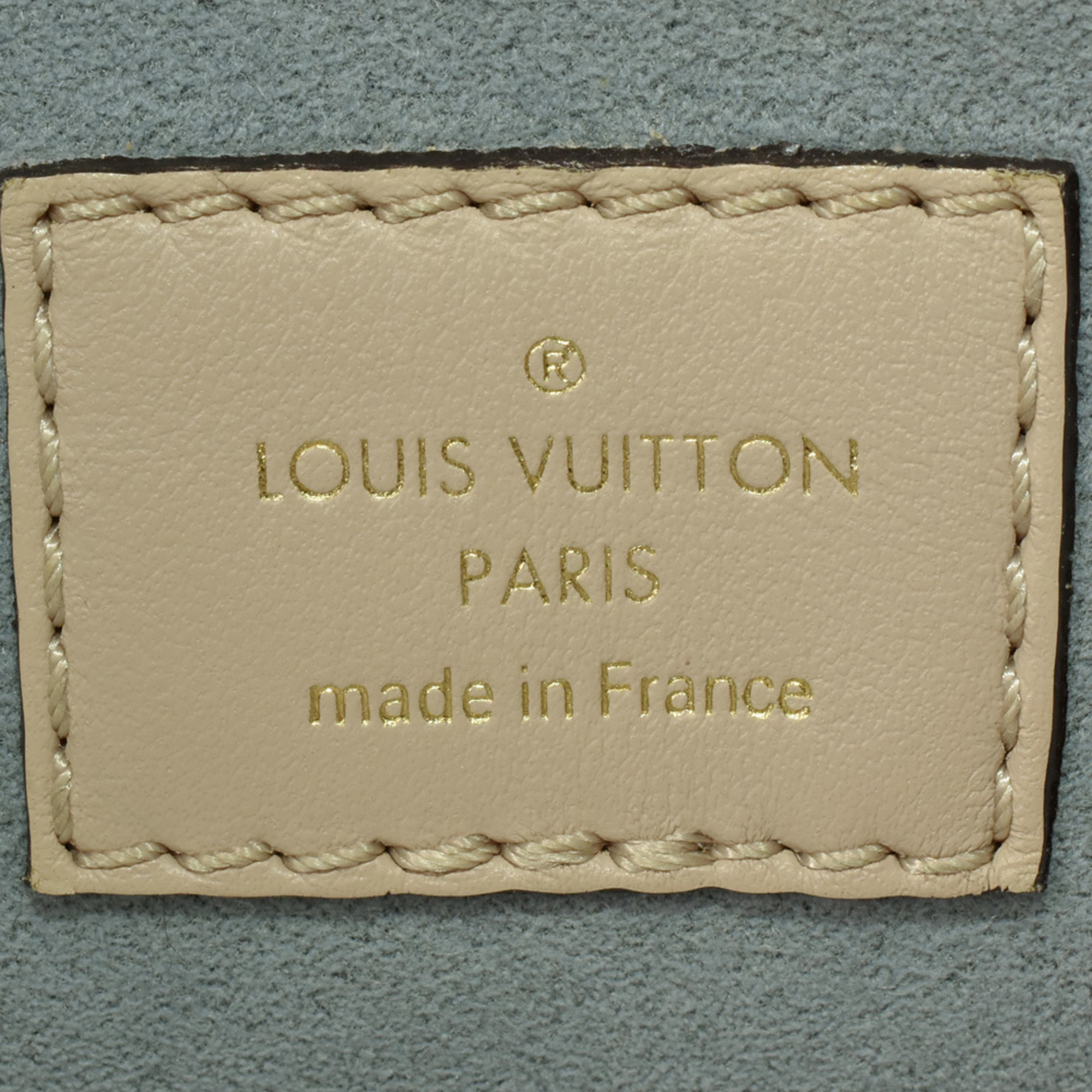 Louis Vuitton On My Side PM Handbag Calfskin M57729 Greige RFID (IC chip) built-in Monogram