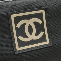 CHANEL Sport Line Coco Mark Second Bag Nylon Canvas Black A19975