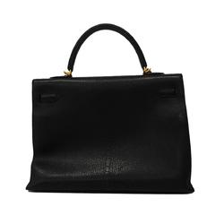 Hermes handbag Kelly 35 □I stamp Chevre black ladies