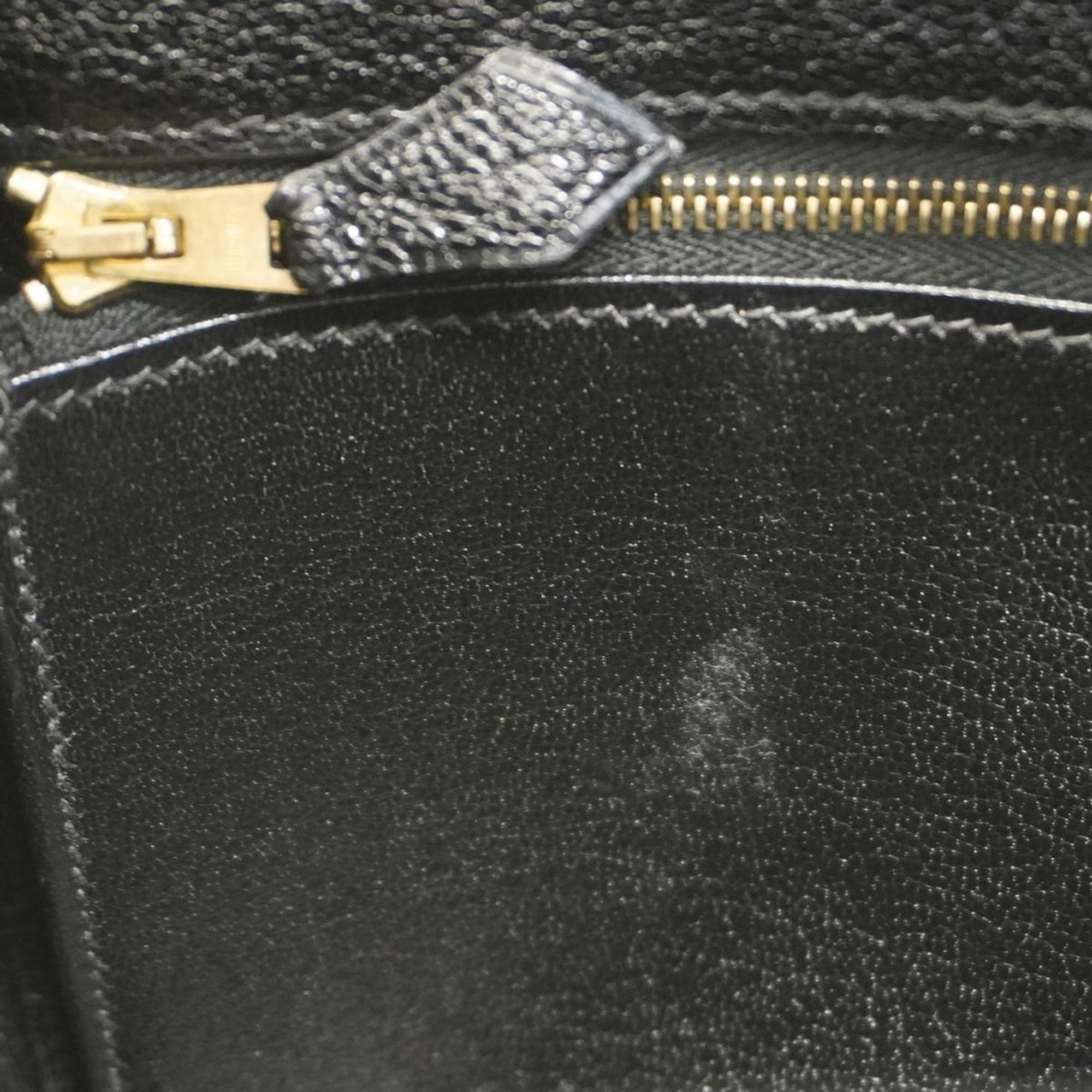 Hermes handbag Kelly 35 □I stamp Chevre black ladies