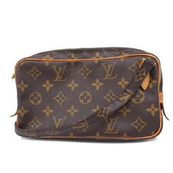 Louis Vuitton Shoulder Bag Monogram Pochette Marly Bandouliere M51828 Brown Women's