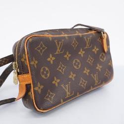 Louis Vuitton Shoulder Bag Monogram Pochette Marly Bandouliere M51828 Brown Women's