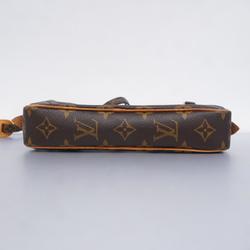 Louis Vuitton Shoulder Bag Monogram Pochette Marly Bandouliere M51828 Brown Women's