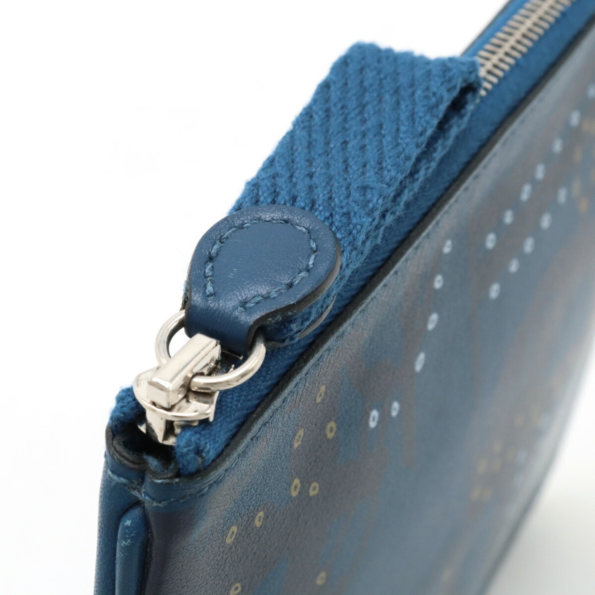 HERMES Hermes Carre Pocket Multi-Pouch Brides de Gala en Disorder Swift Leather Deep Blue Z Stamp