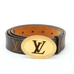 LOUIS VUITTON Louis Vuitton Monogram Santur Oval Belt #90 90/36 M9842U