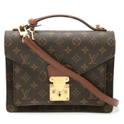 LOUIS VUITTON Louis Vuitton Monogram Montsouris 26 Second Bag Clutch Handbag Shoulder M51187