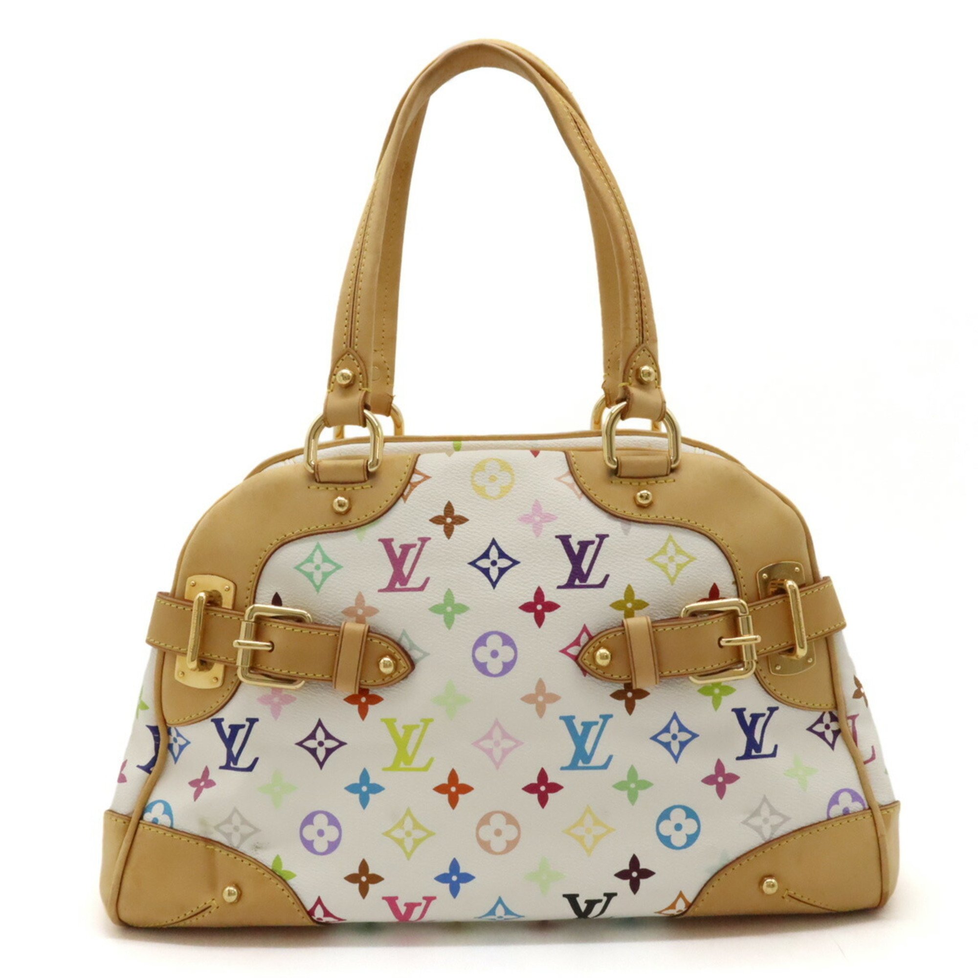 LOUIS VUITTON Louis Vuitton Multicolor Claudia Handbag Shoulder Bag Blanc White M40193