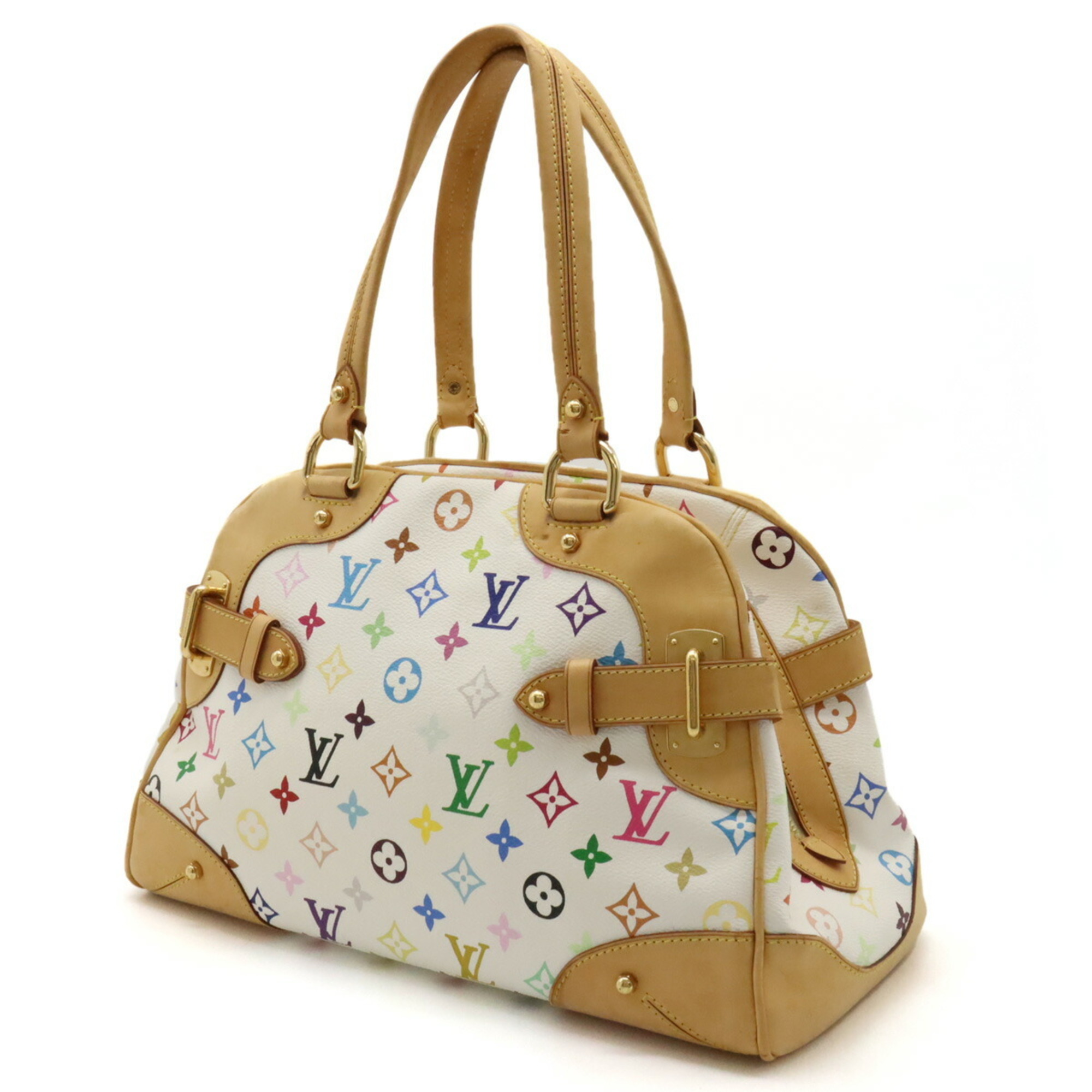 LOUIS VUITTON Louis Vuitton Multicolor Claudia Handbag Shoulder Bag Blanc White M40193