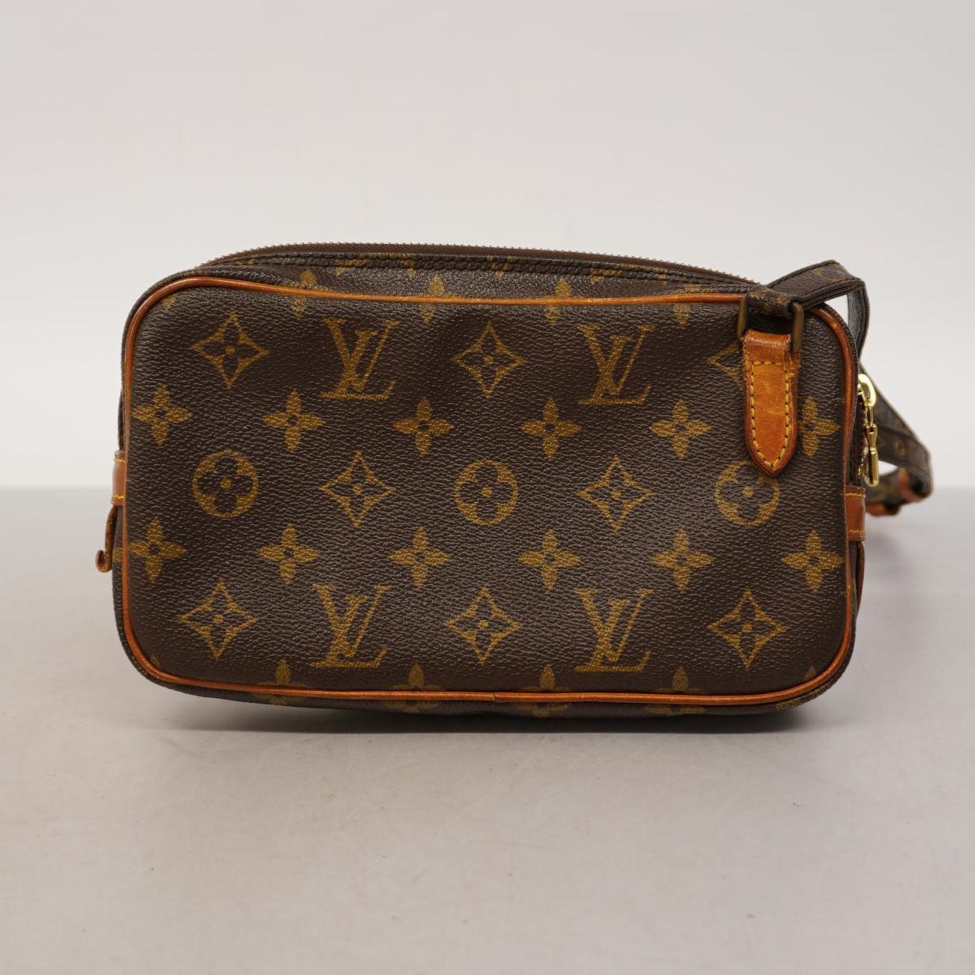 Louis Vuitton Shoulder Bag Monogram Pochette Marly Bandouliere M51828 Brown Women's