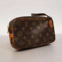 Louis Vuitton Shoulder Bag Monogram Pochette Marly Bandouliere M51828 Brown Women's