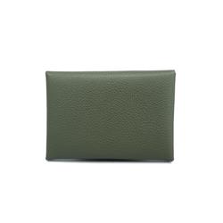 Hermes Wallet/Coin Case Calvi Duo B Stamp Evercolor Grimeyer Men's Women's