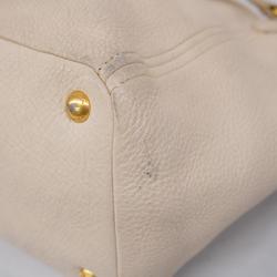 Prada shoulder bag leather ivory women's