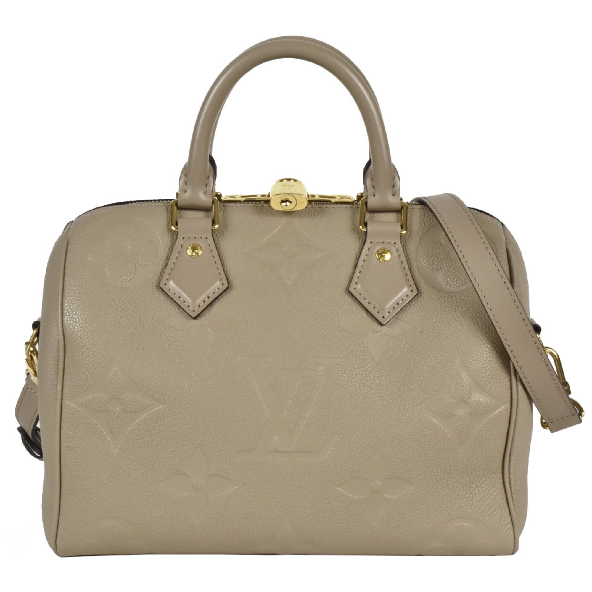 Louis Vuitton Speedy Bandouliere 25 Handbag Monogram Empreinte M59273 Tourterelle RFID