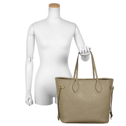 Louis Vuitton Neverfull MM Tote Bag Monogram Empreinte M45686 Tourterelle RFID (IC chip) built-in